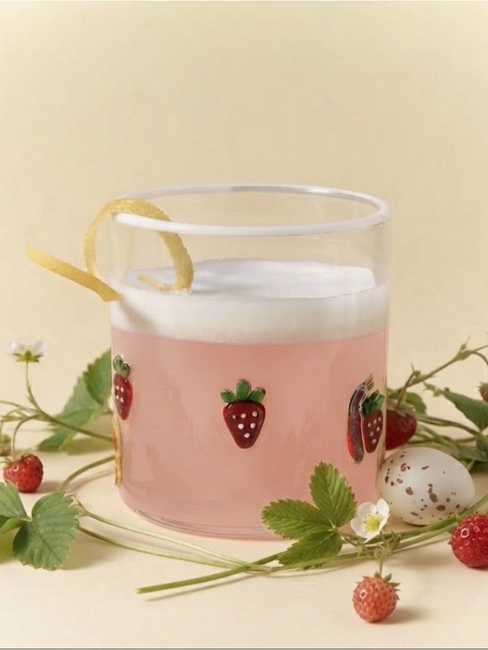 Anthropologie Other - Anthropologie Icon Juice Glass Strawberry New in Box
